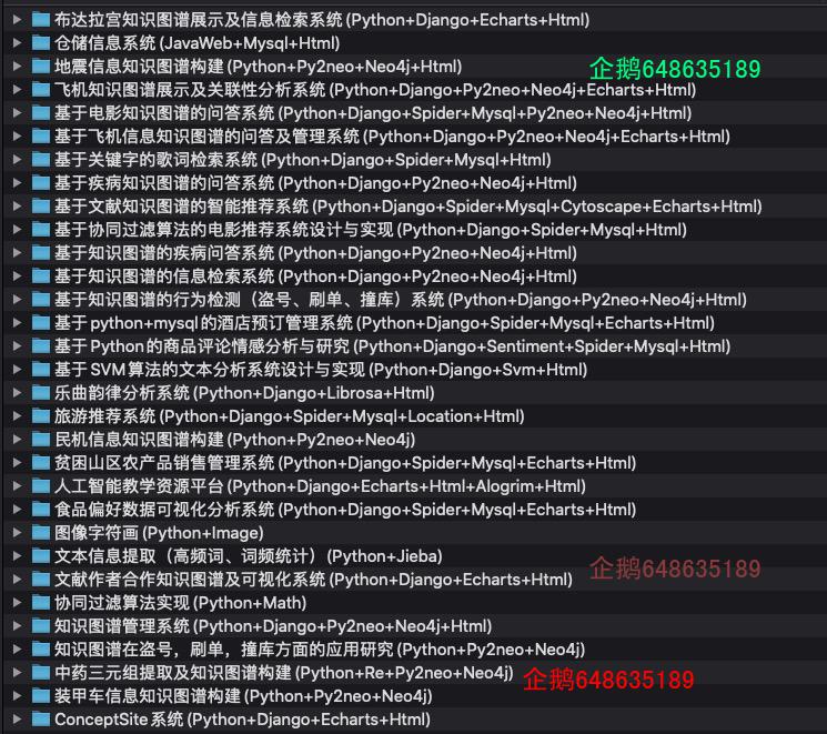 计算机相关项目
