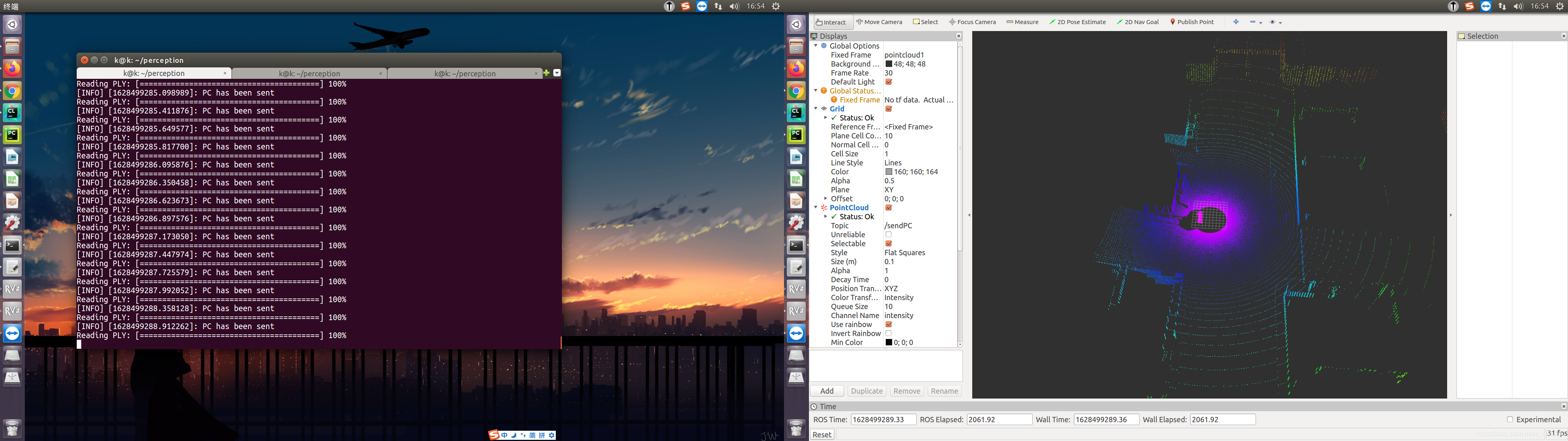 Python读取ply文件，并转为sensor_msgs.msgPointCloud/PointCloud2并发布_sensor