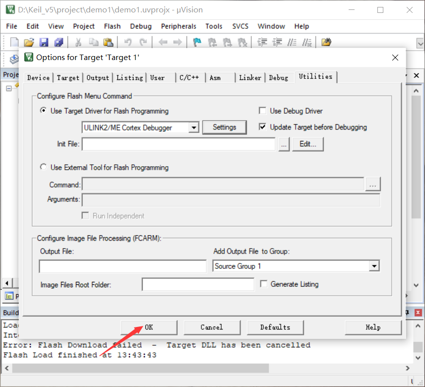 Keil5仿真调试错误Error：Flash Download Failed - Target DLL Has Been Cancelled ...