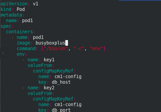 kubernetes configmap secret配置管理