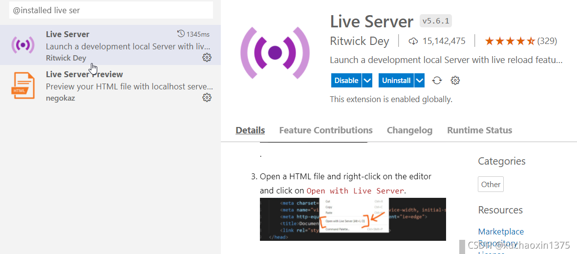 vscode+web_网页预览插件live preview/live server preview/live server_vscode ...