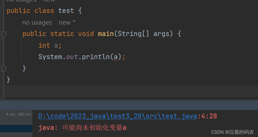 【Java】对象的构造和初始化_java 修饰对象 data 如何初始化对象-CSDN博客
