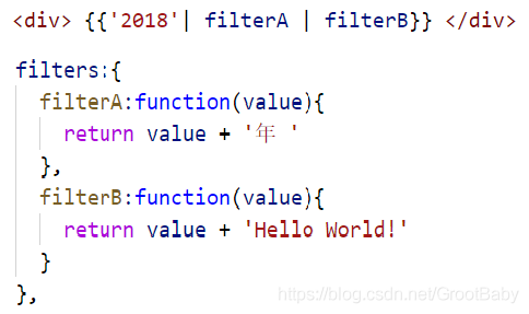 Vue v-html use both filters and filter - Programmer Sought