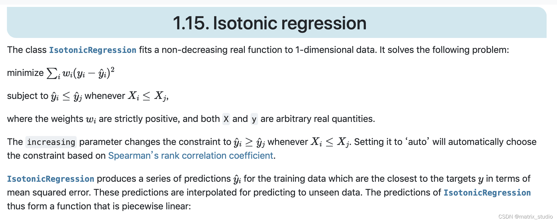 how to run isotonic regression in r | metricgate... 1.15. Isotonic regression(保序回归)-CSDN博客