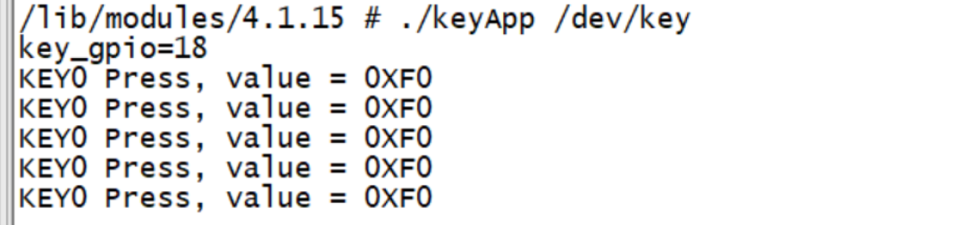 Linux按键输入实验(体验一下输入驱动，实际开发使用input子系统处理)