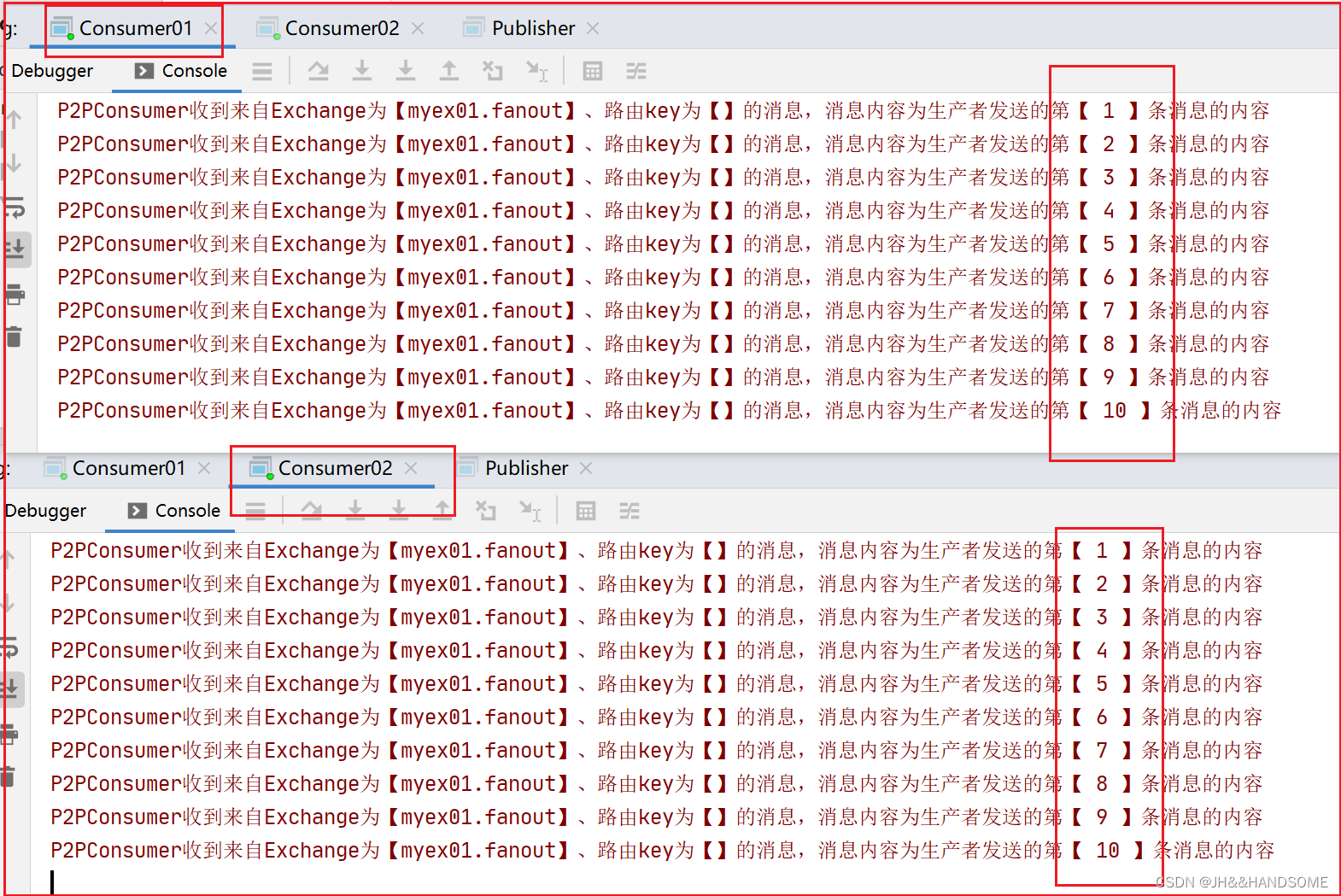 202、RabbitMQ 之 使用 fanout 类型的Exchange 实现 Pub-Sub 消息模型---fanout类型就是广播类型