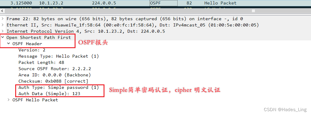 路由 OSPF 优化（FA地址、路由汇总、路由过滤、区域认证、接口认证）