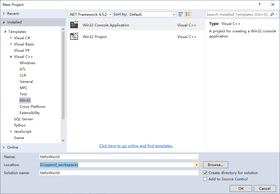 Visual Studio 2015 - 新建 C/C++ 项目 (Project)_vs2015新建c++项目-CSDN博客