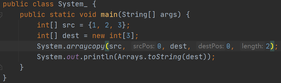 Java中数组复制之arraycopy_arraycopy: last destination index 2420 out of boun ...