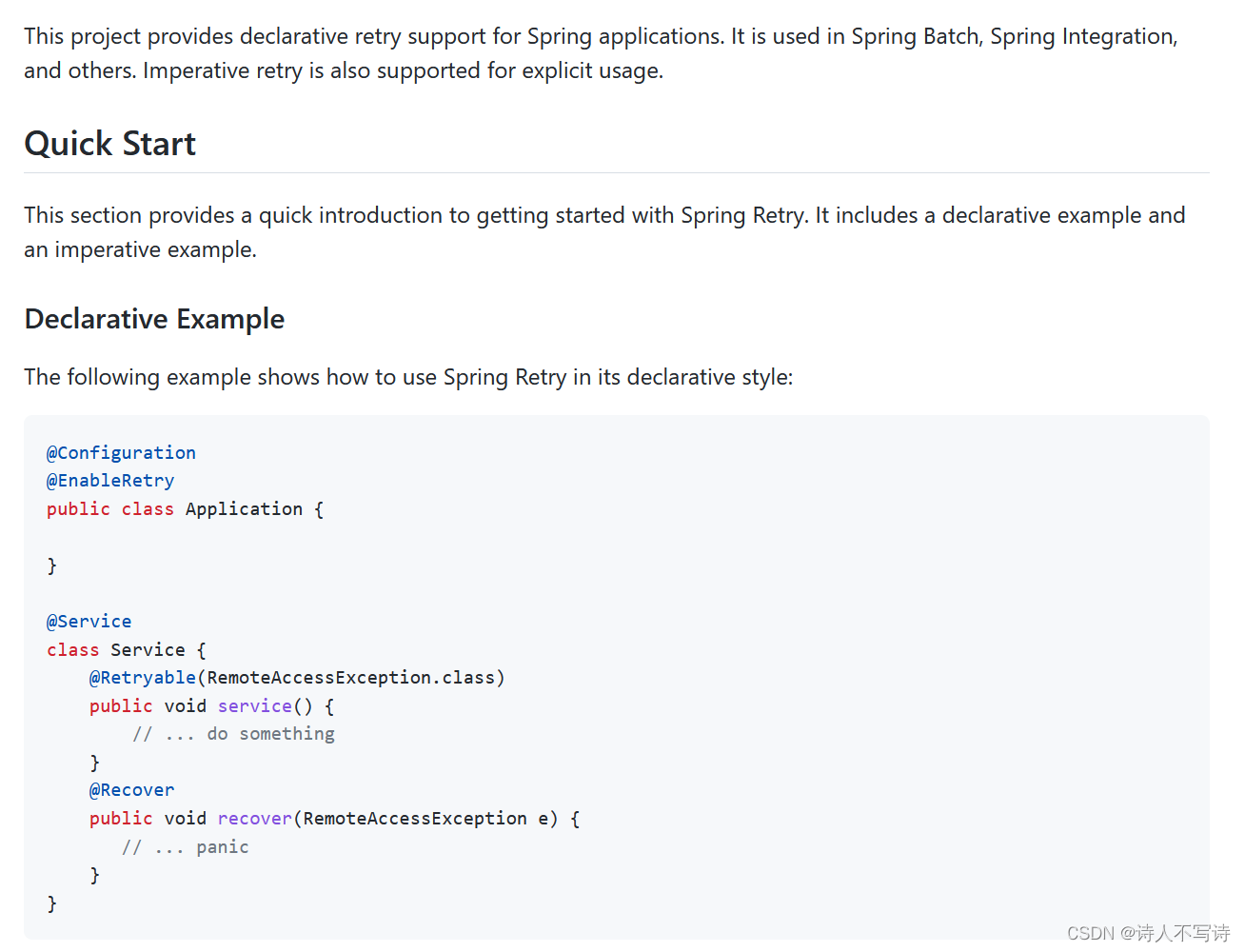 Spring Retry00使用和原理_spring retry原理CSDN博客