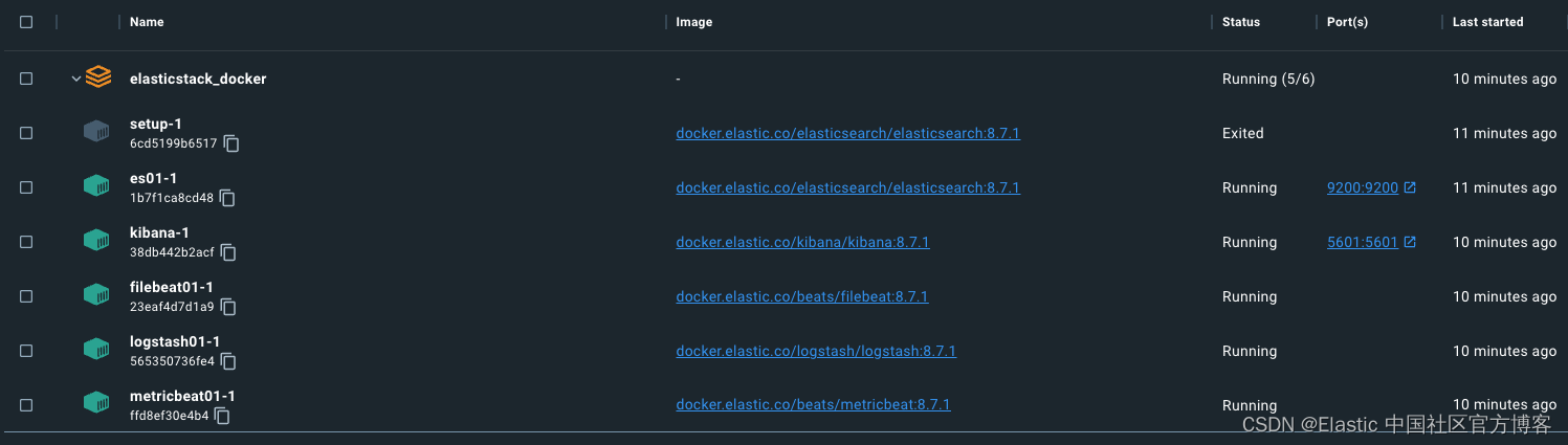 Elastic Stack 和 Docker-Compose 入门