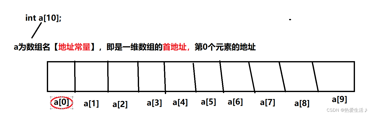 一维数据的地址