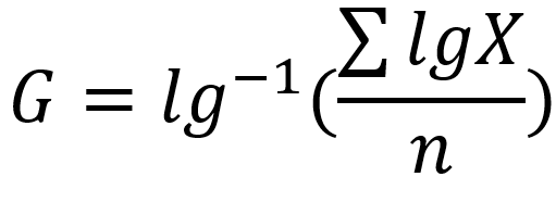 几何均数其中一个计算公式