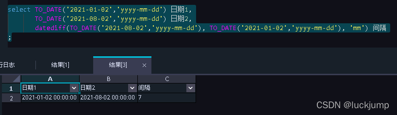 datediff