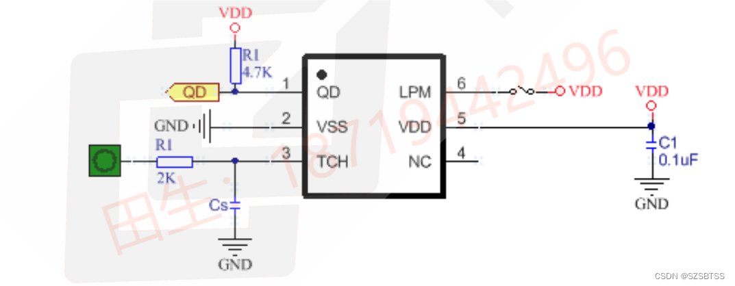 PT2052A(单触控单输出 IC)