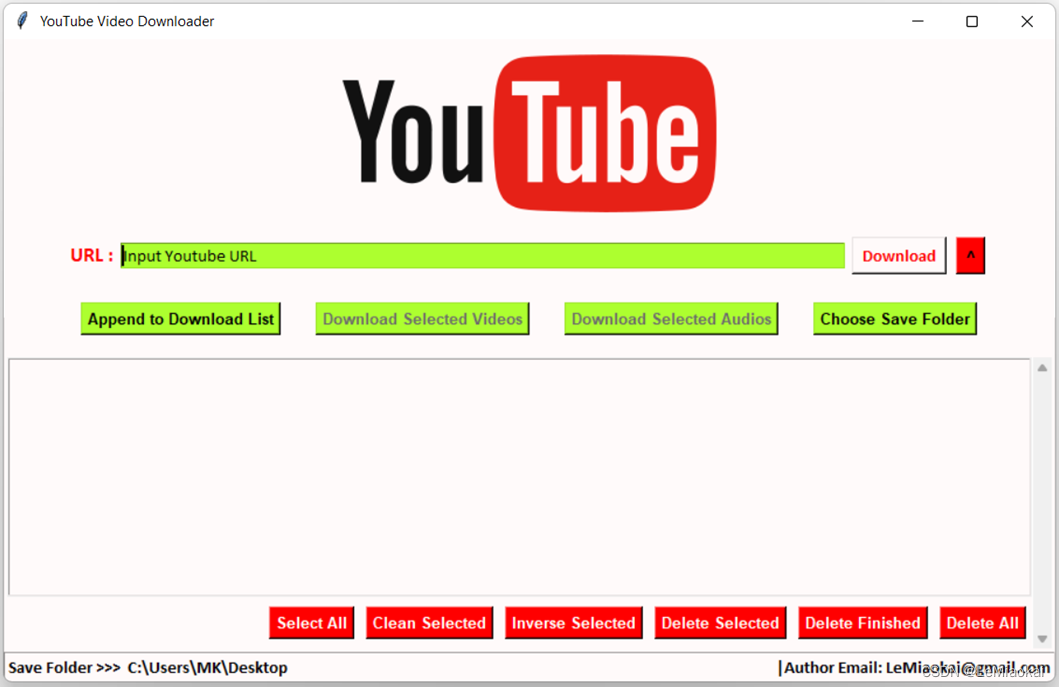 YouTube Downloader 视频下载工具