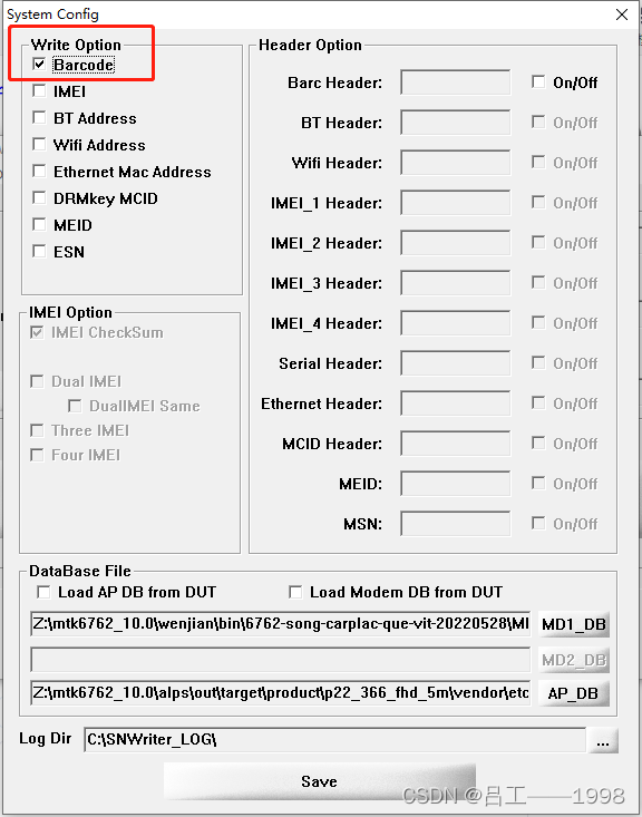 202283Android10.0(MTK)SN_Writer 写入 SN 注意事项_sn writerCSDN博客