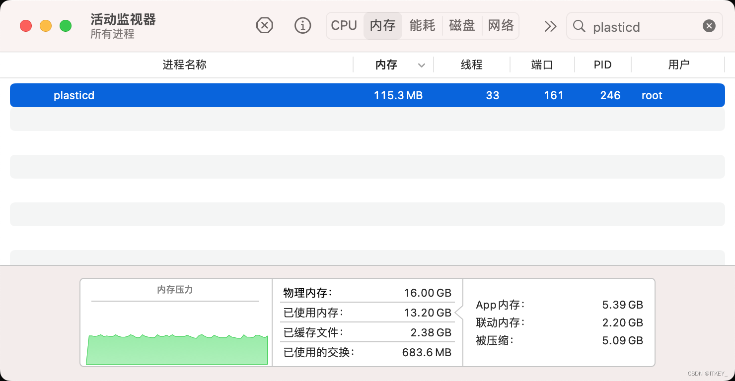 macOS查端口占用进程