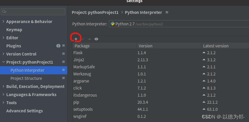 pycharm--setting