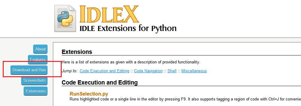 IdleX - IDLE Extensions for Python