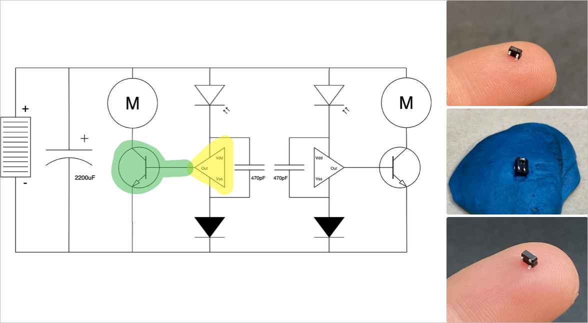 ▲ 图2.2 太阳能昆虫的控制电路图