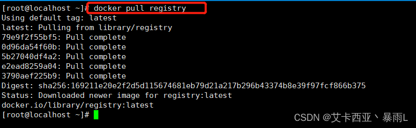 docker pull registry