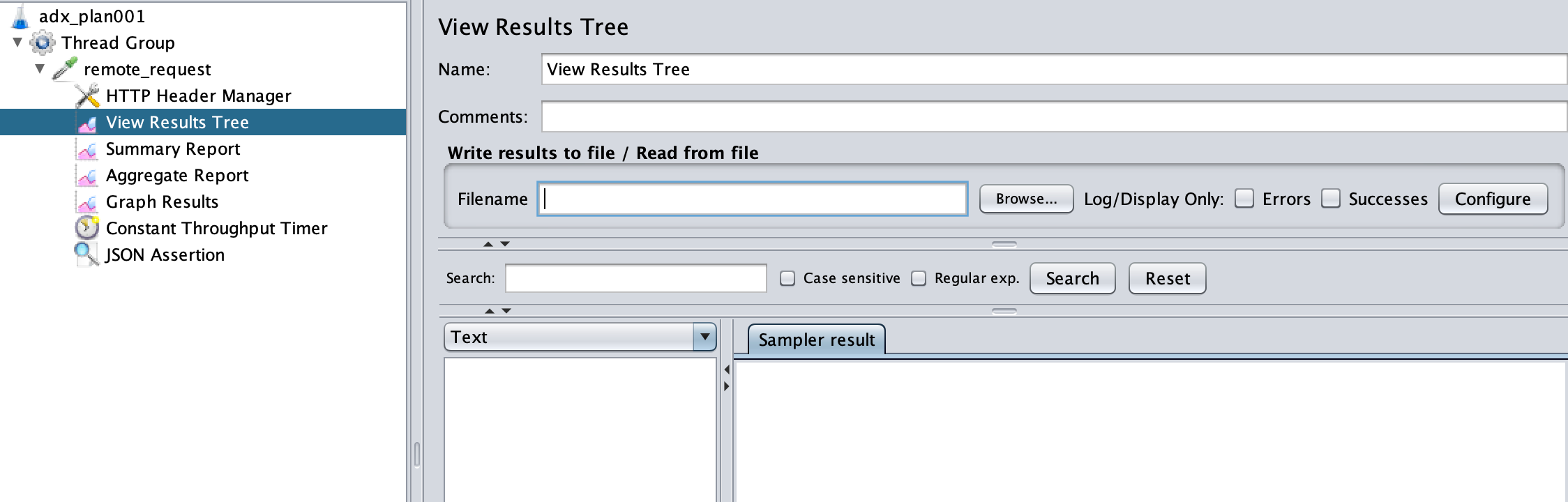 添加View Results Tree