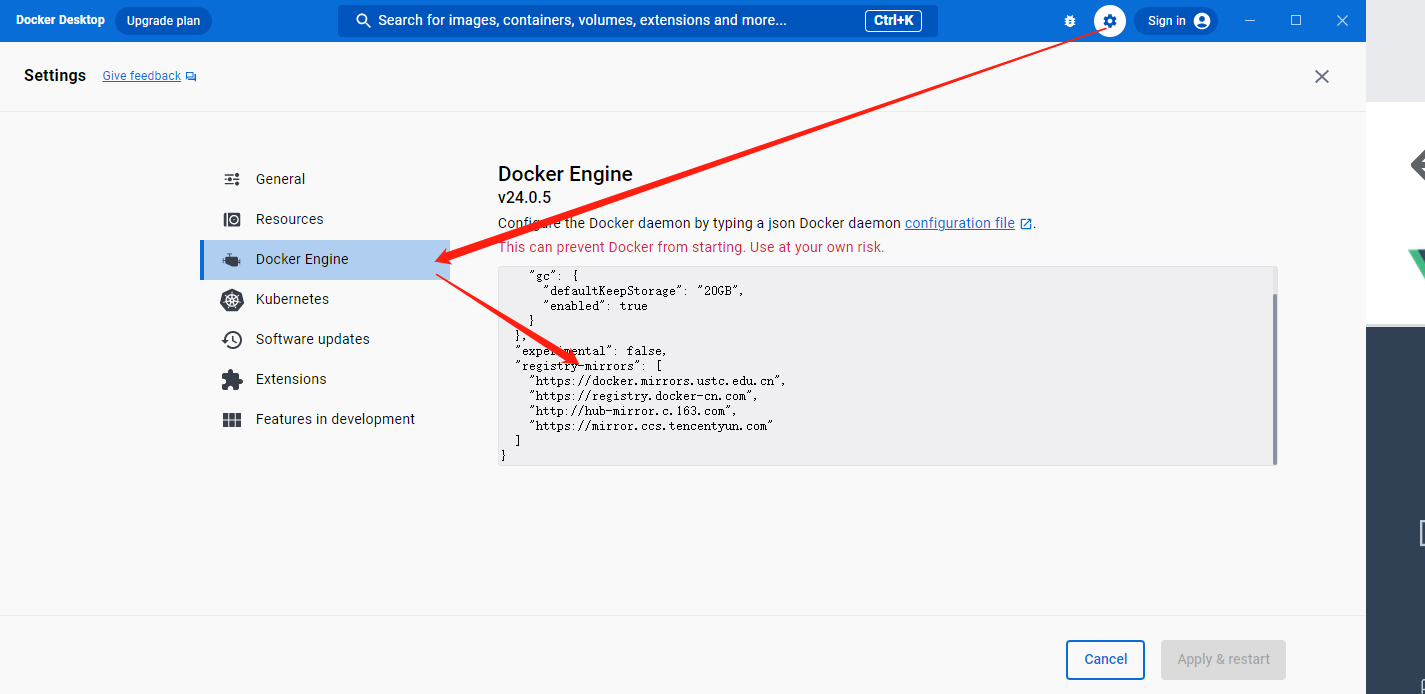 在win10上安装Docker desktop，并在docker中安装mysql