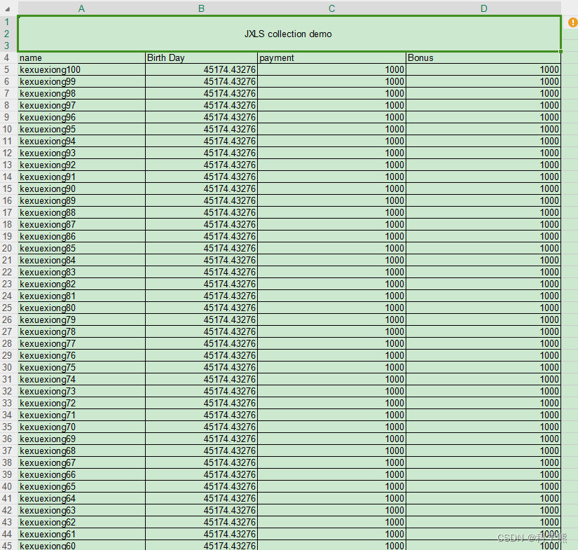 【Java】Jxls--轻松生成 Excel