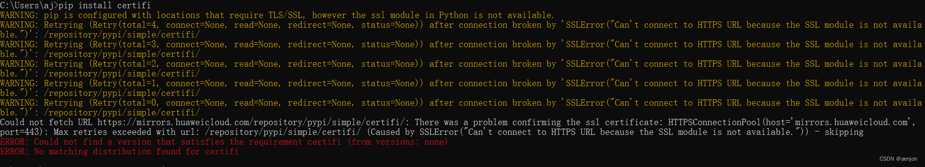 【已解决】Caused by SSLError( Can t connect to HTTPS URL because the SSL