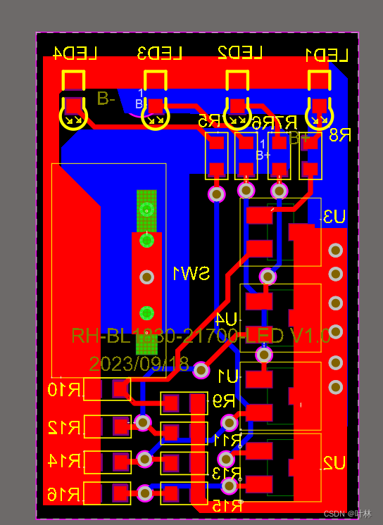 ED BOARD 灯板 T431 电量显示