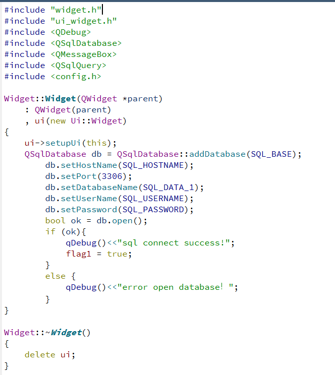 Qt connection mysql database problem - Programmer Sought