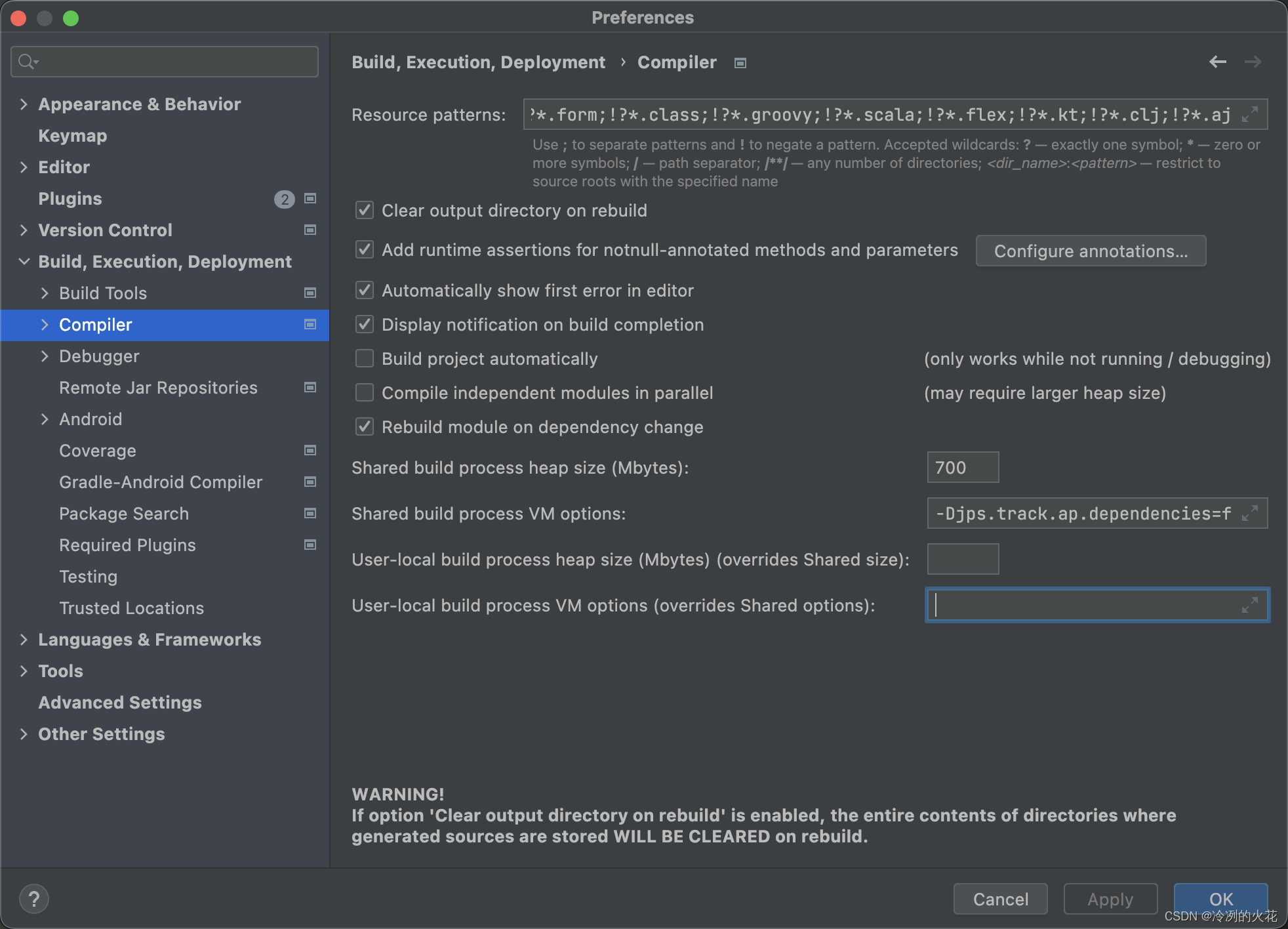 报错：The class java.lang.IllegalArgumentException may be caused by the ...