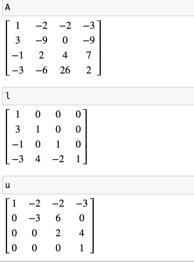 python之sympy库--在线性代数领域的应用