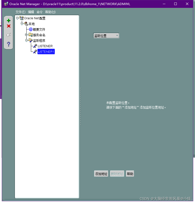 4、oracle使用网络管理工具—Net Manager添加本地监听程序_oracle net manager 配置监听-CSDN博客