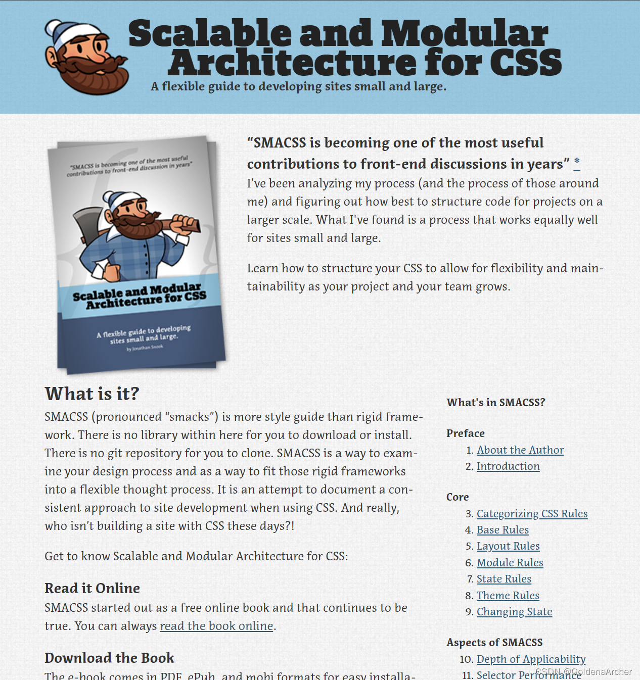 Scalable and Modular Architecture for CSS