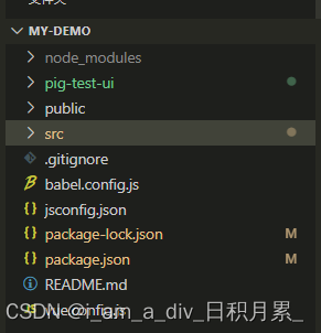 git commit -m时候没有保存package.json等文件