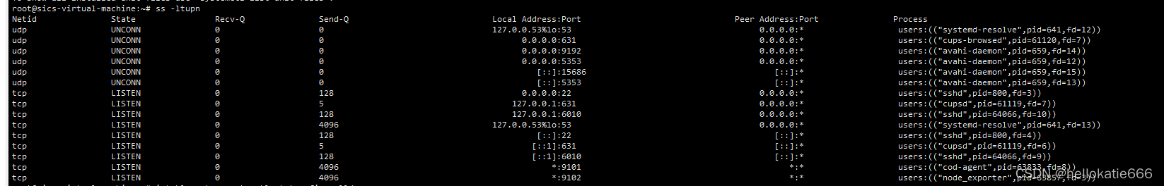 Linux命令学习---查看linux服务器,开机启动的服务,正在运行的服务,监听检查,防火墙检查,SSH检查