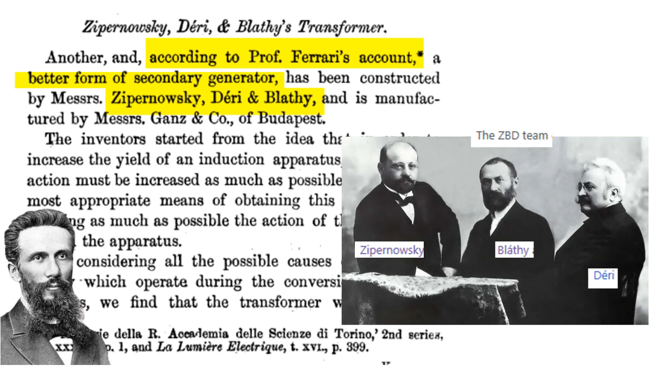 ▲ 图1.2.3 ZBD的二次发电技术,即变压器技术