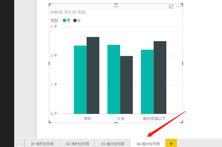 簇状柱形图怎么设置图片