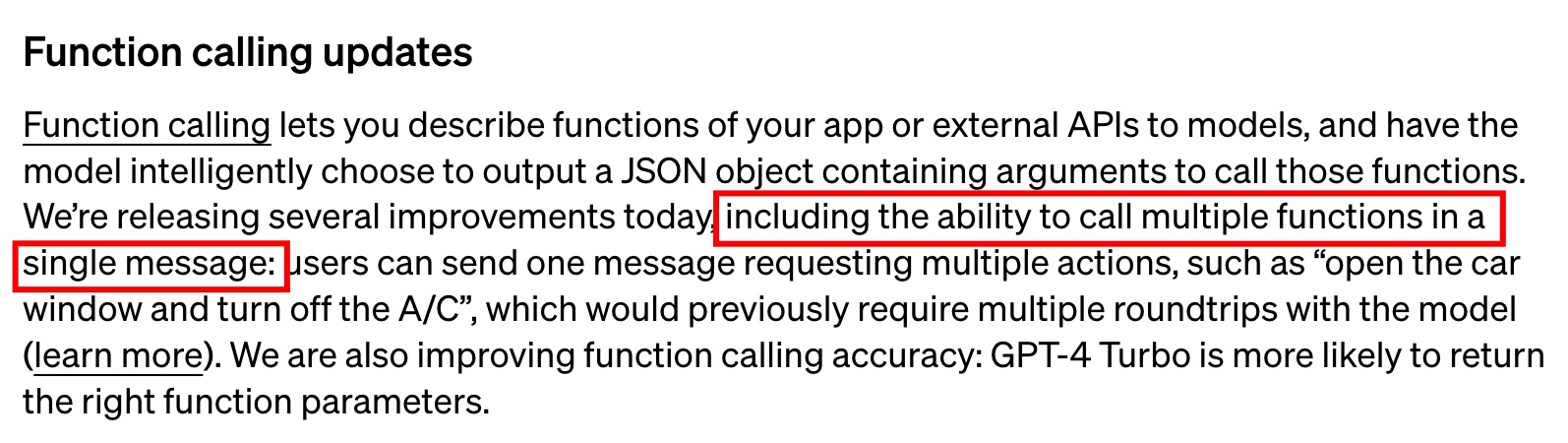 OpenAI的多函数调用（Multiple Function Calling)简介