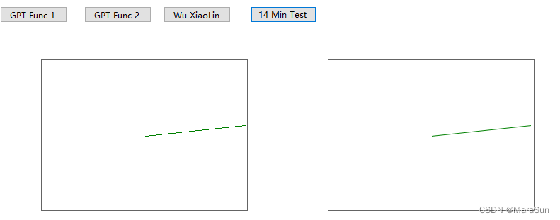 WuxioLin 反锯齿算法（反走样算法，Xiaolin Wu Anti-aliasing algorithm） C# 代码实现