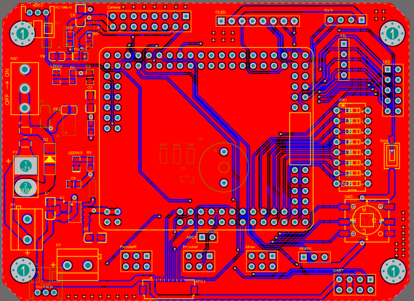 ▲ 图6.1 电路板PCB图