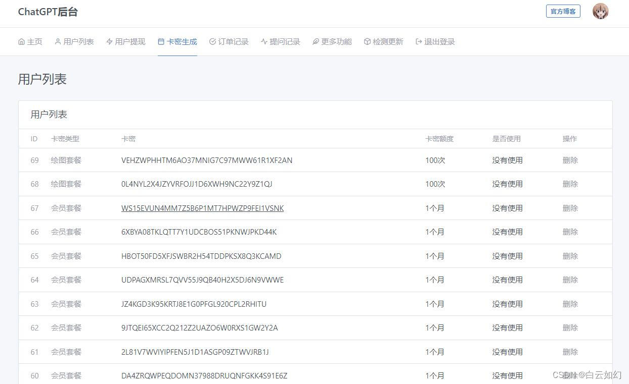 ChatGPT网站源码