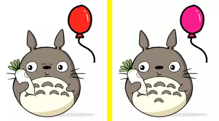 我们看下图,你可以尝试着从找一下左右两张图的不同之处