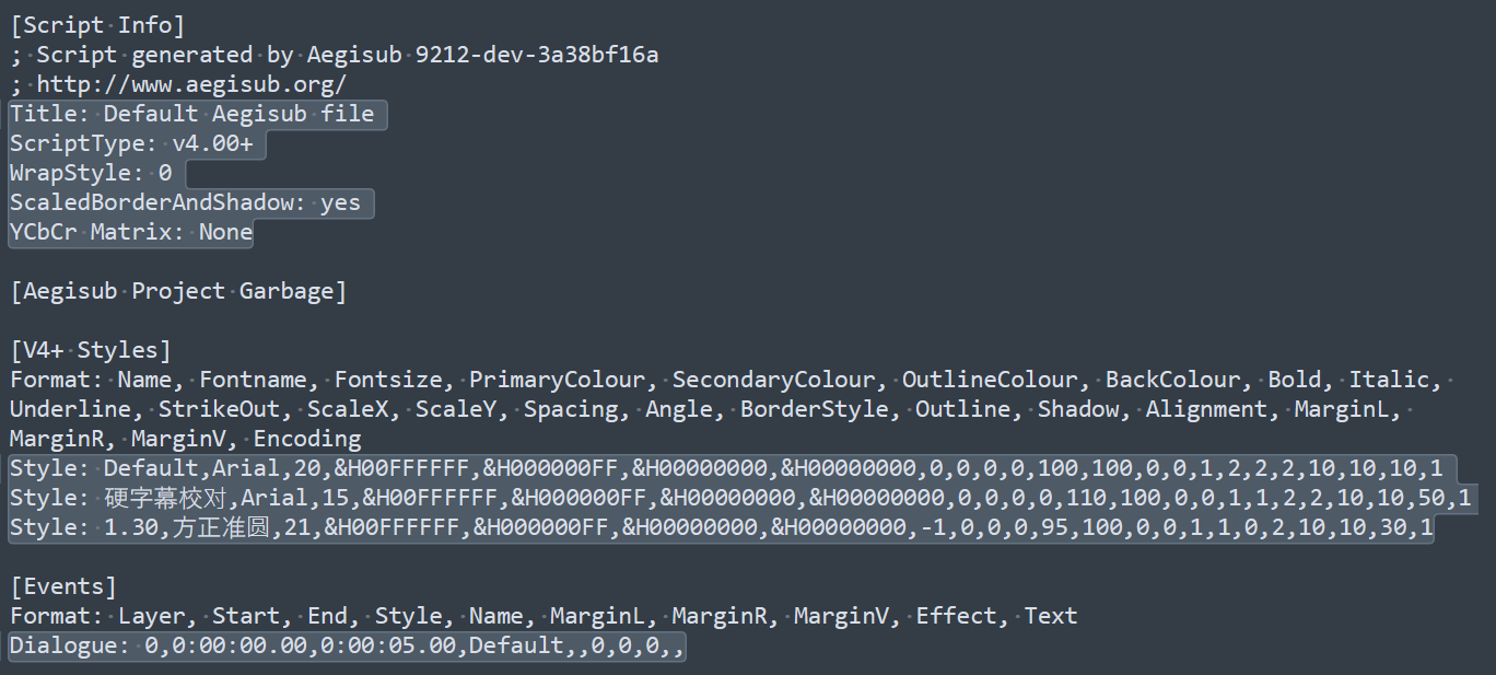 【lua】Aegisub的核心API解读_aegisub project garbage-CSDN博客