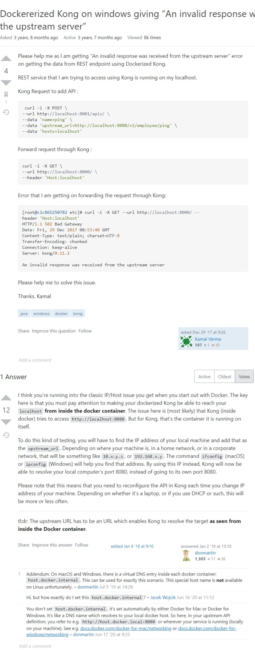 解决 “message“:“An invalid response was received from the upstream server ...