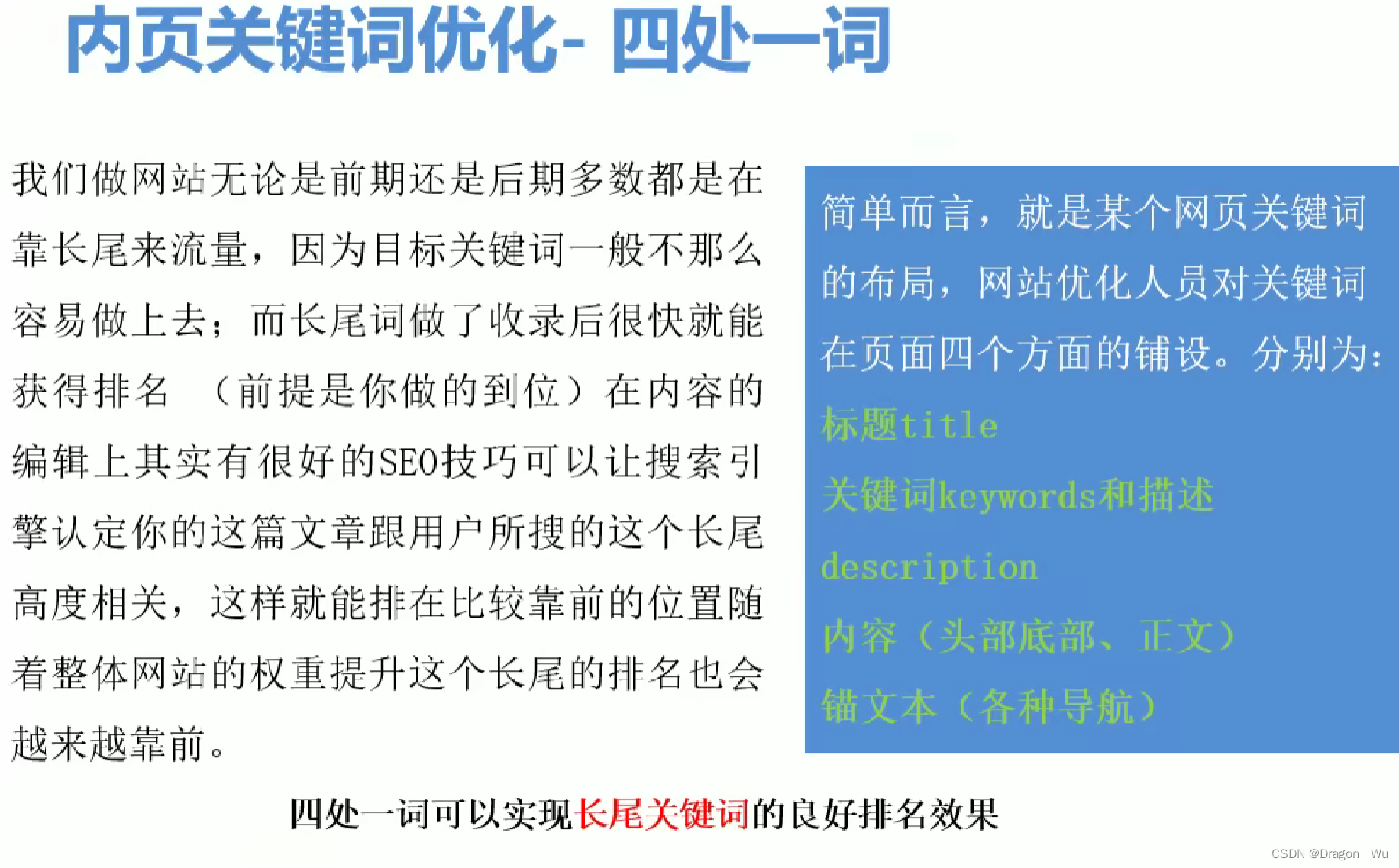 SEO优化总结
