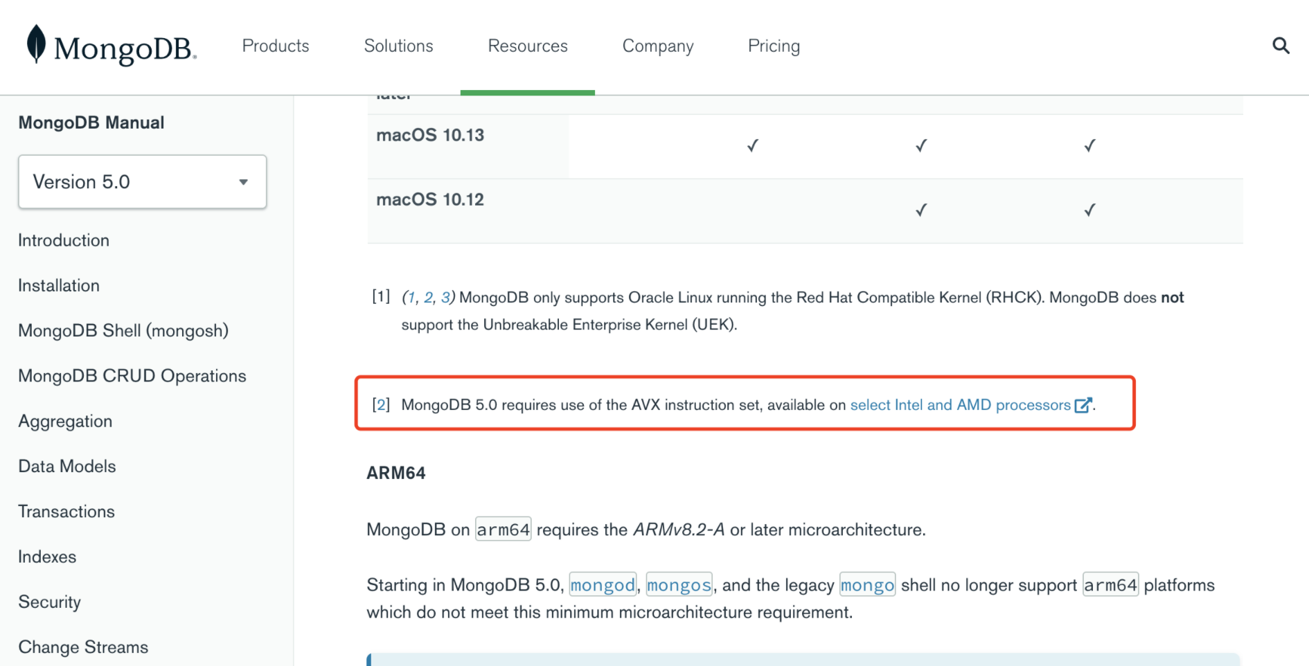 精选】MongoDB 5.0 报错Illegal instruction 解决_mongodb illegal