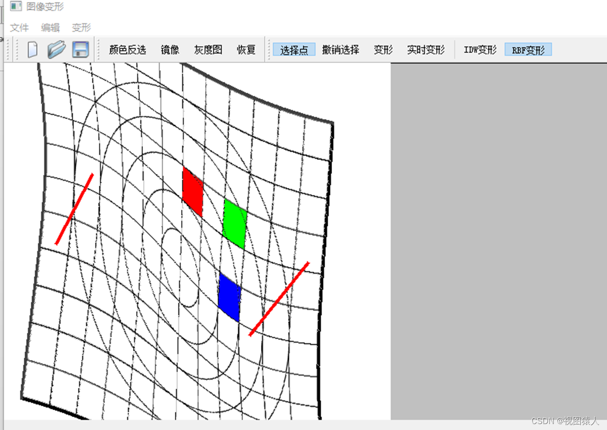 图像变形之IDW和RBF(附源码)